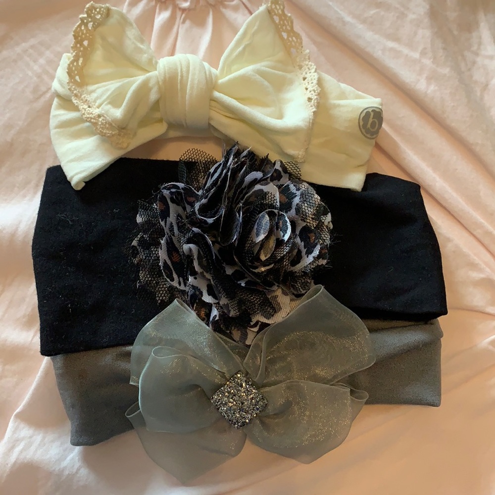 3 baby headbands